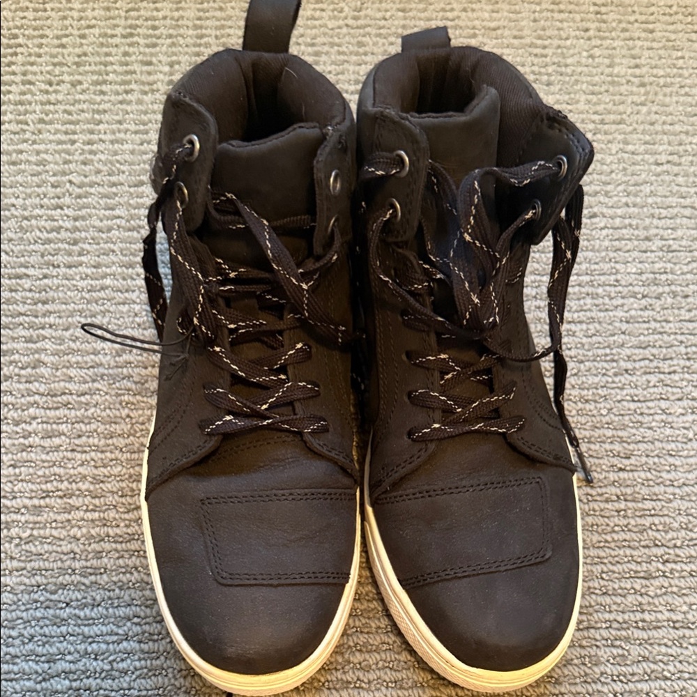 High-Top Black womens Harley motorcycle  Sneakers